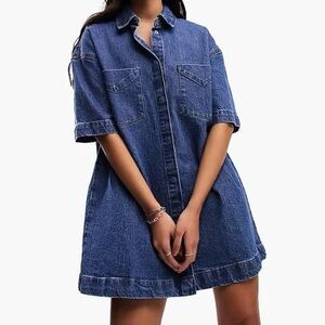 SOLD - ASOS Design Short Sleeve Denim Dress